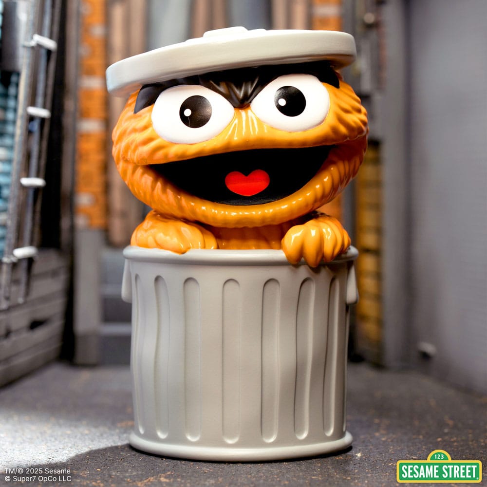 Sesame Street FUN! FUN! Vinyl Action Figure Oscar the Grouch Orange Super7