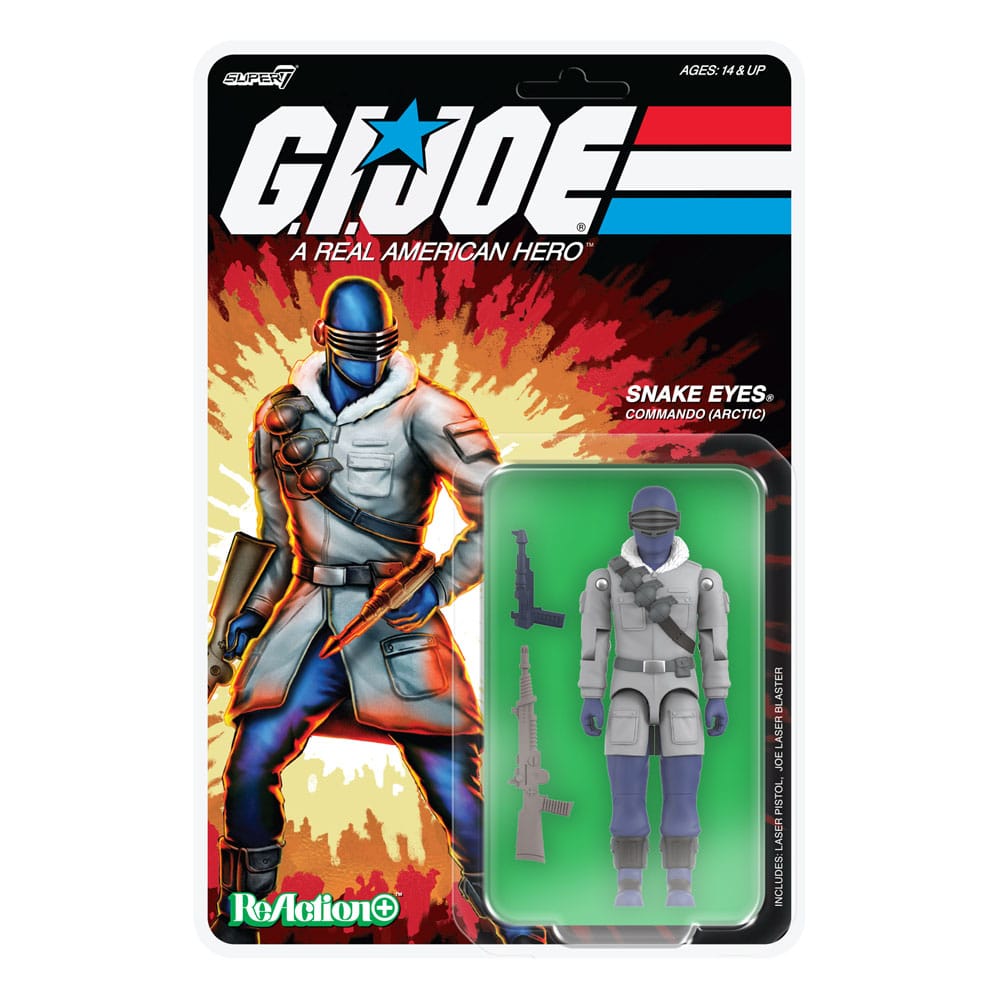 GI Joe Movie ReAction+ Action Figure Wave 5 Arctic Snake Eyes Movie Super7