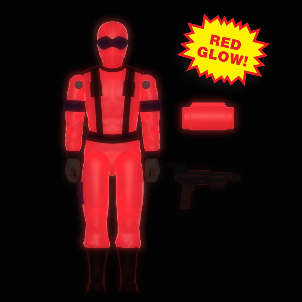 GI Joe ReAction+ Action Figure Wave 06 Snake Eyes Red Glow Crystal Poison Super7
