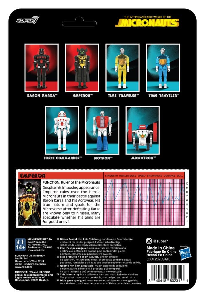 Micronauts ReAction+ Action Figure Wave 03 Emperor Super7
