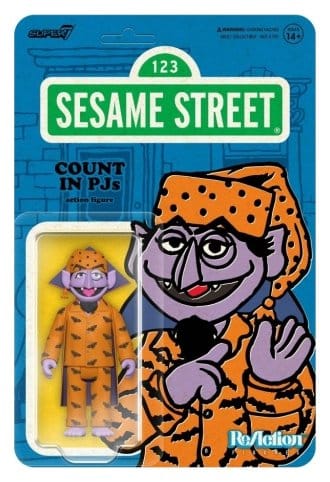 Sesame Street ReAction Action Figure Wave 06 Count Von Count PJs Super7