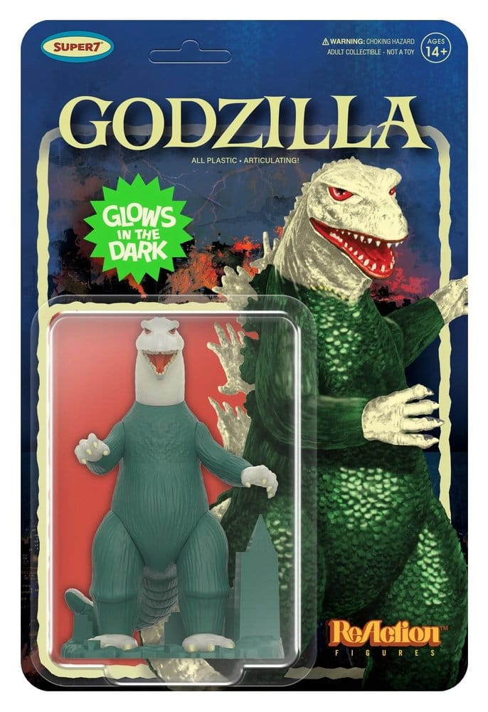 Godzilla Toho ReAction Action Figure Godzilla Model Kit Glow Super7