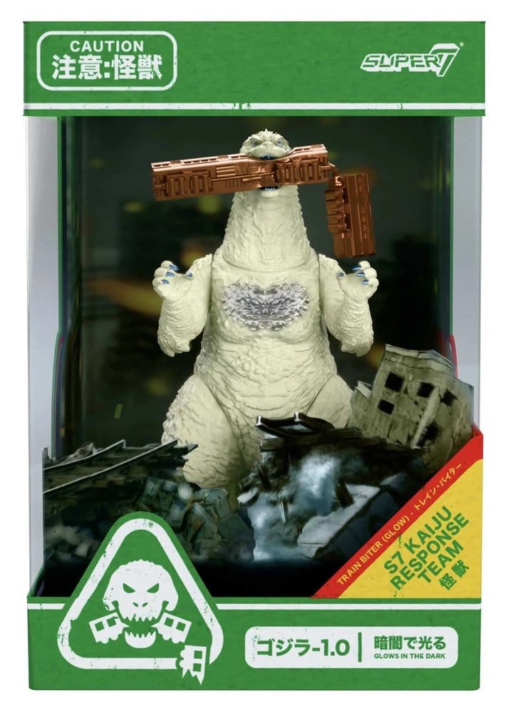 Godzilla Toho ReAction Action Figure Minus One Train Biter Glow Super7
