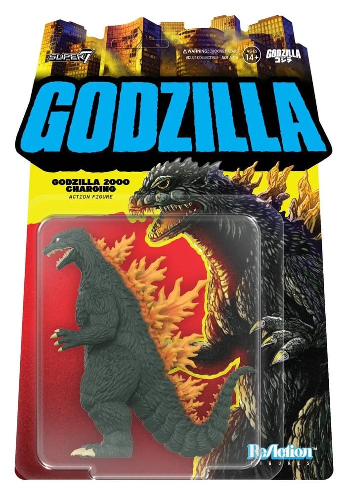Godzilla Toho ReAction Action Figure Godzilla 2000 Charging Super7