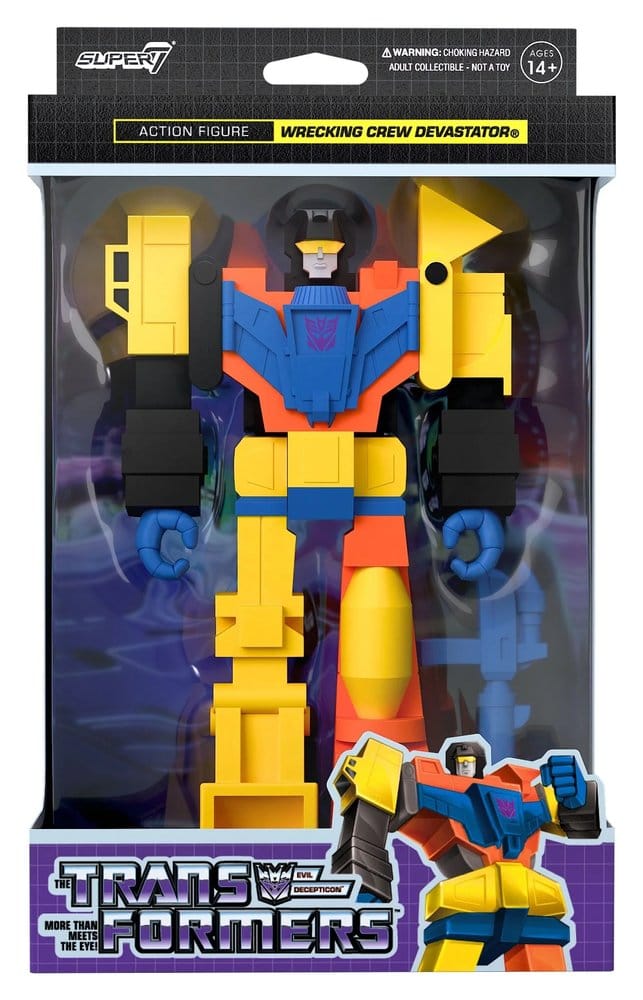 Transformers ReAction Action Figure Devastator Super7