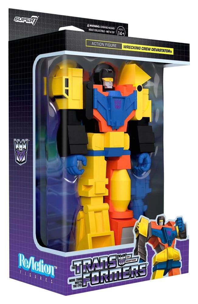 Transformers ReAction Action Figure Devastator Super7