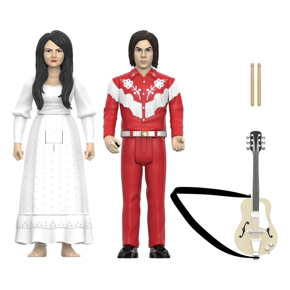 The White Stripes ReAction Action Figures 2 Pack Wave 02 The White Stripes Elephant Super7