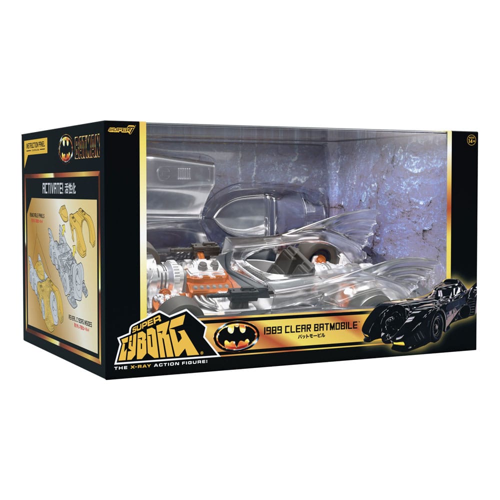 Batman 1989 Super Cyborg Vehicle Batmobile 1989 Clear Super7