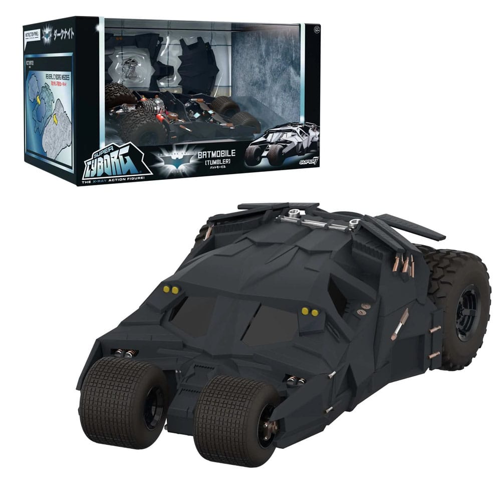 Batman 1989 Super Cyborg Vehicle Batmobile Tumbler Full Color Super7