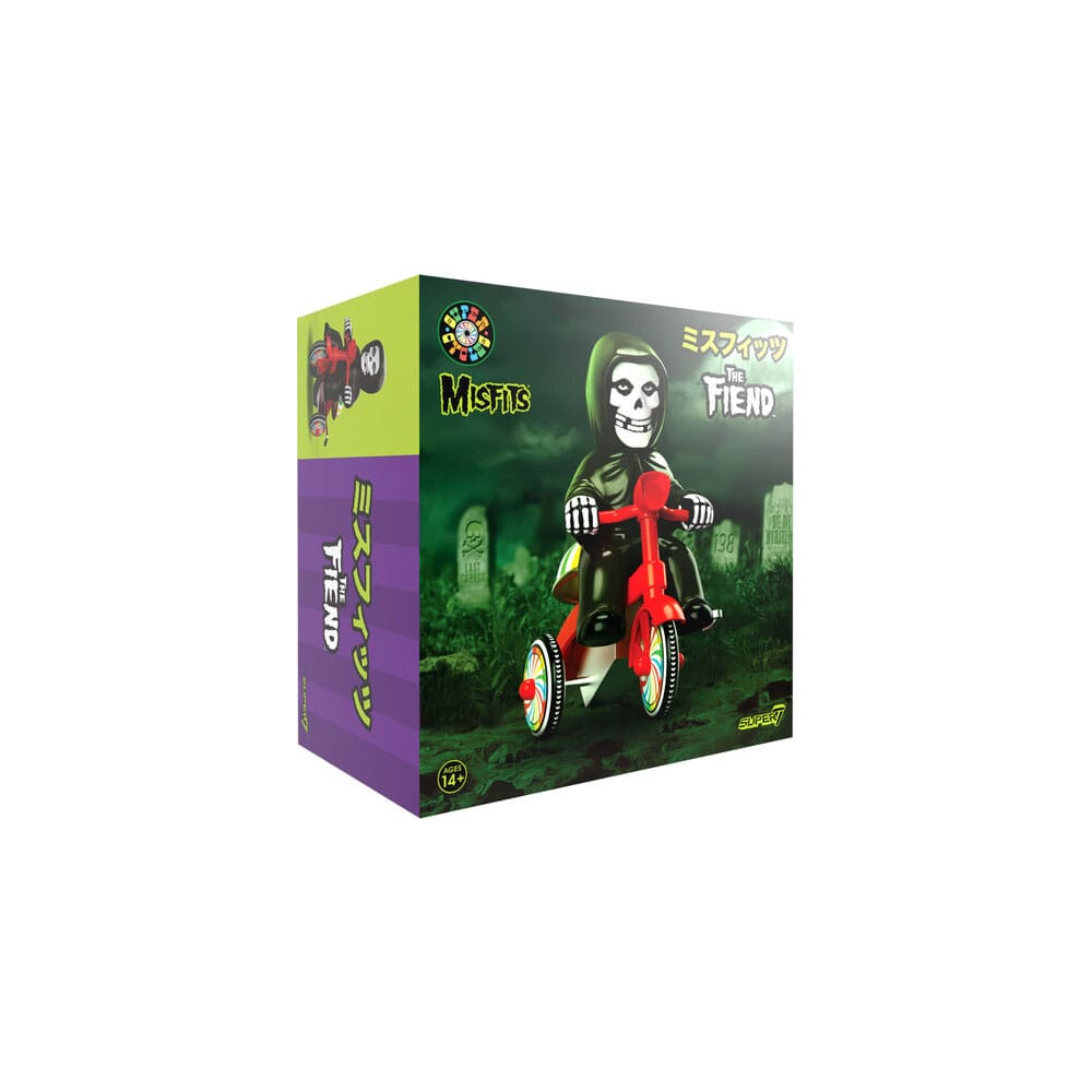 Misfits Super Cycles Action Figure Mummy Boy Black with Red Trike Super7