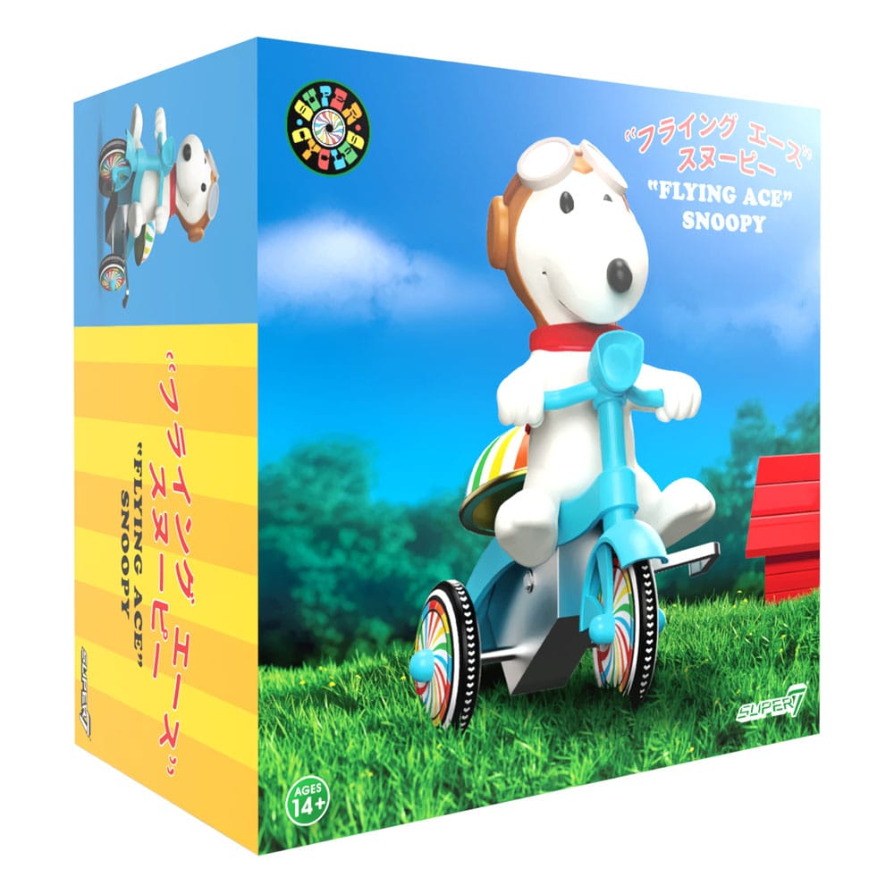 Peanuts Super Cycles Action Figure Snoopy Flying Ace Super7