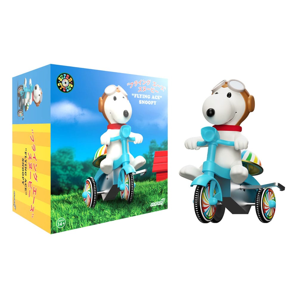 Peanuts Super Cycles Action Figure Snoopy Flying Ace Super7