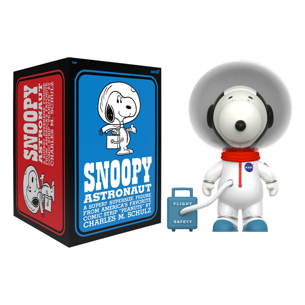Peanuts Supersize Vinyl Action Figure Snoopy White Spacesuit Super7