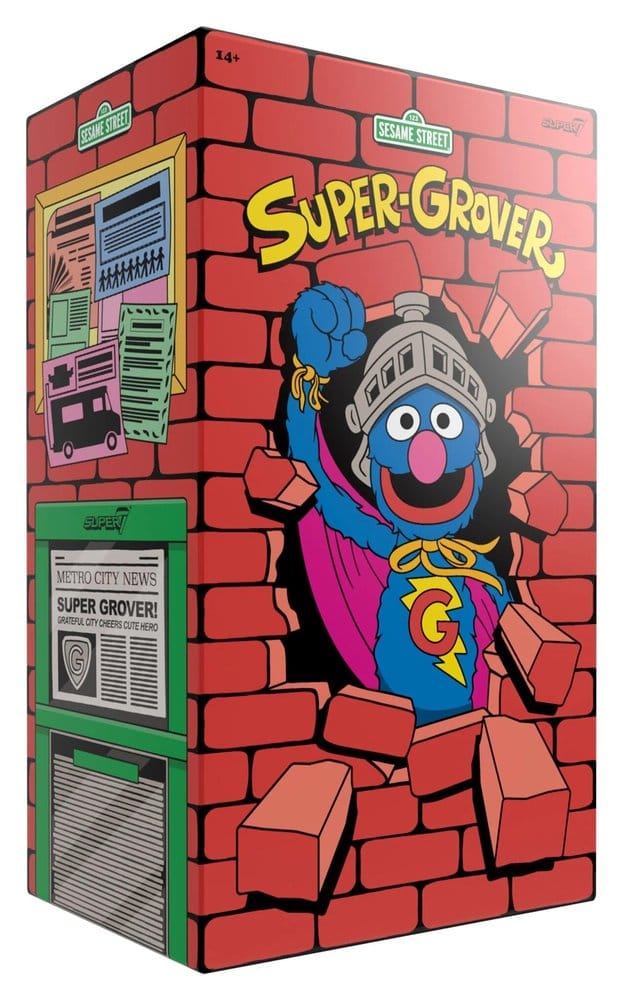 Sesame Street Supersize Vinyl Figure Super Grover Super7