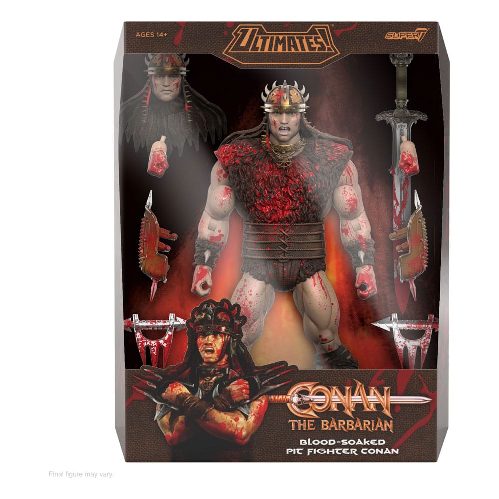 Conan the Barbarian Ultimates Action Figure Conan Blood Soaked Pit Fighter Super7