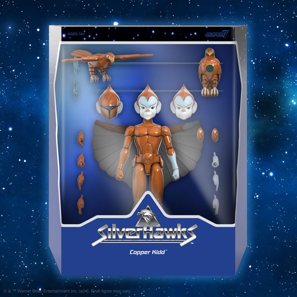 SilverHawks Ultimates Action Figure Wave 2 Copper Kidd Cartoon Accurate Super7