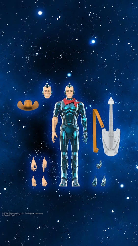 SilverHawks Ultimates Action Figure Bluegrass Toy Version Vac Metal Super7