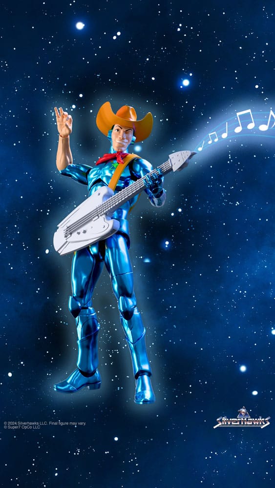 SilverHawks Ultimates Action Figure Bluegrass Toy Version Vac Metal Super7