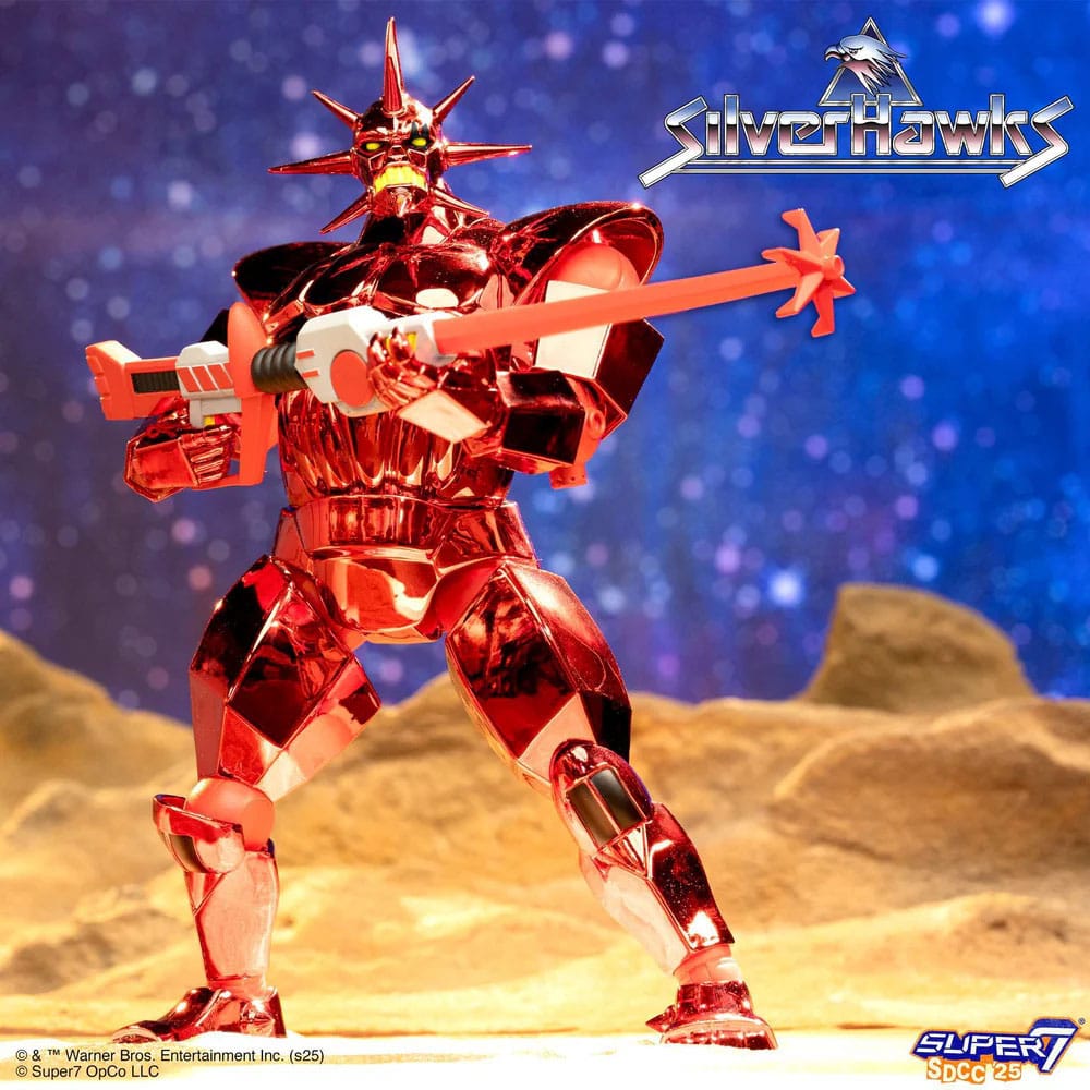 SilverHawks Ultimates Action Figure Mon*Star Metallic Vac Metal Super7