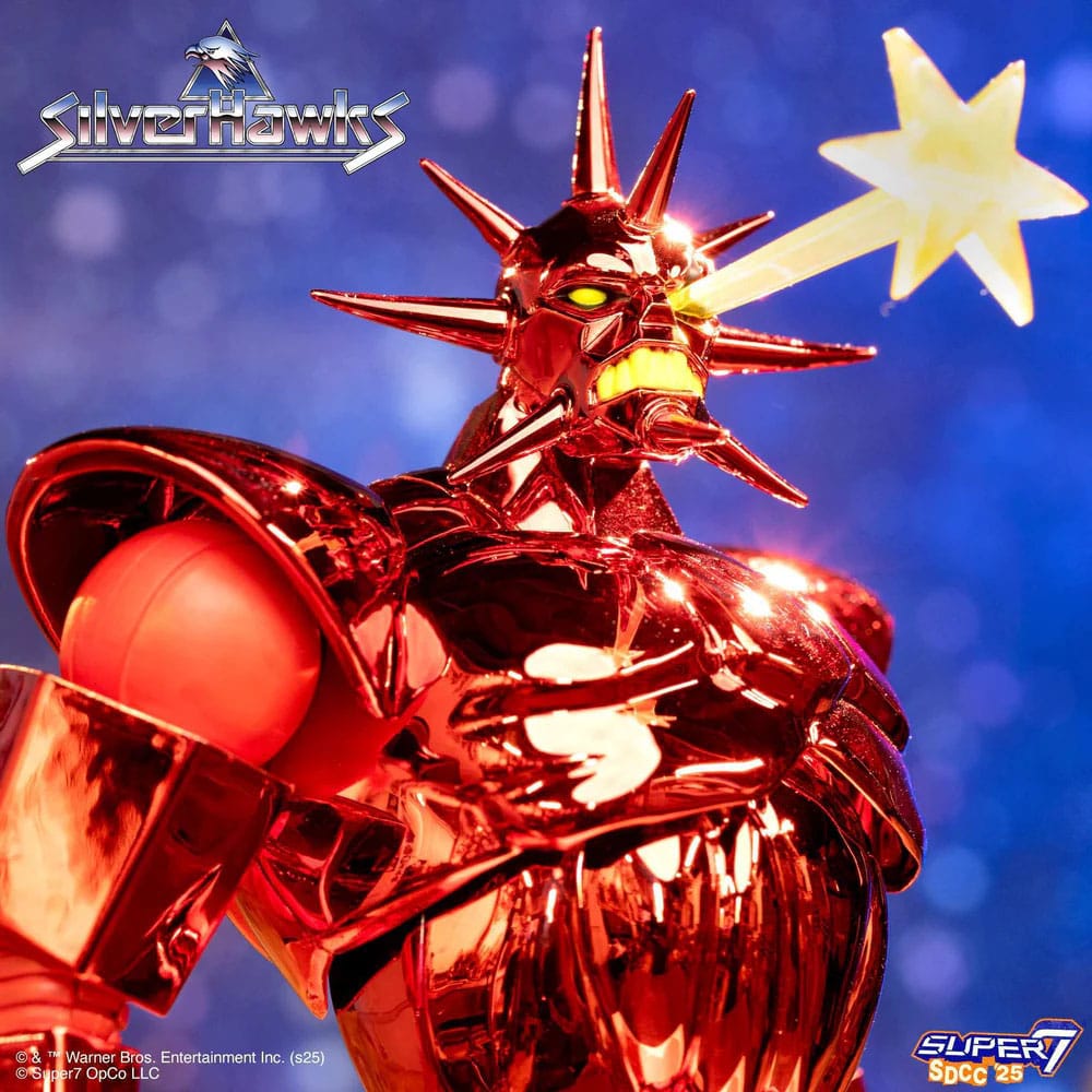 SilverHawks Ultimates Action Figure Mon*Star Metallic Vac Metal Super7