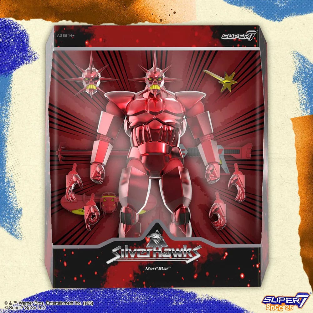SilverHawks Ultimates Action Figure Mon*Star Metallic Vac Metal Super7