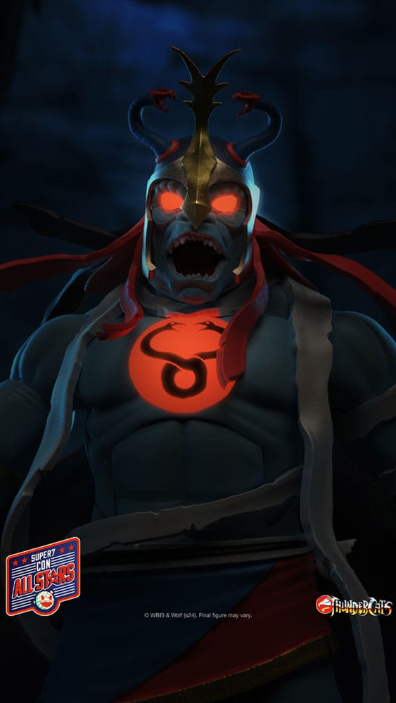 Thundercats Ultimates Action Figure Mumm Ra LED Eyes Super7