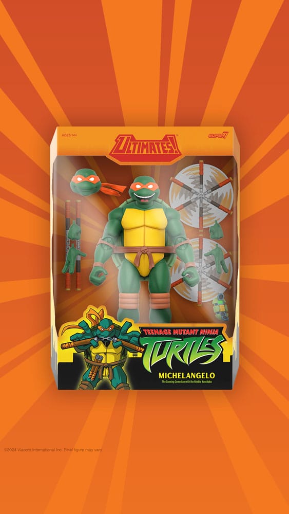 Teenage Mutant Ninja Turtles Ultimates Action Figure Wave 12 Michelangelo Super7