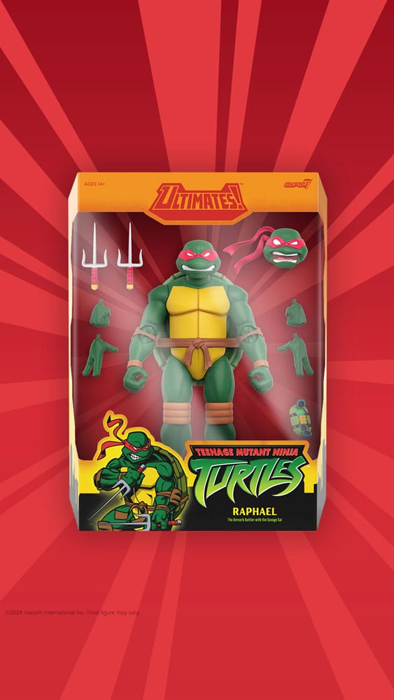 Teenage Mutant Ninja Turtles Ultimates Action Figure Wave 12 Raphael Super7