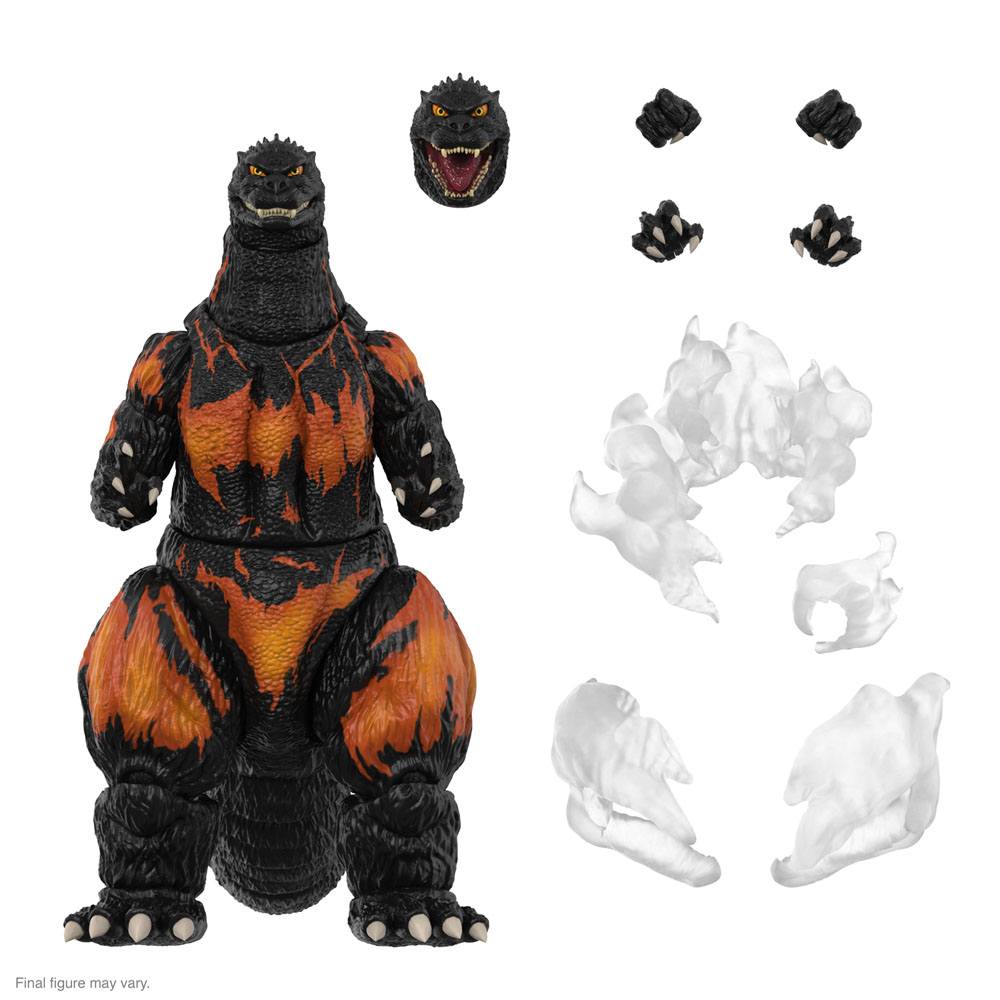 Toho Ultimates Action Figure Burning Godzilla 1995 Super7