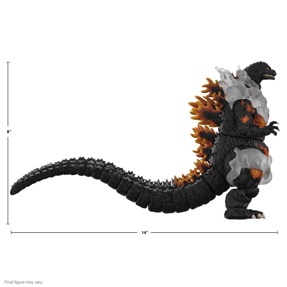 Toho Ultimates Action Figure Burning Godzilla 1995 Super7