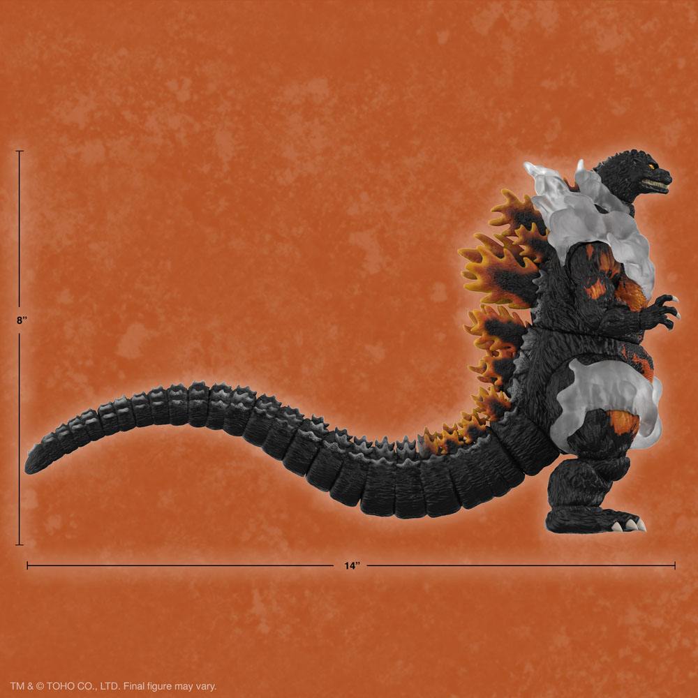 Toho Ultimates Action Figure Burning Godzilla 1995 Super7