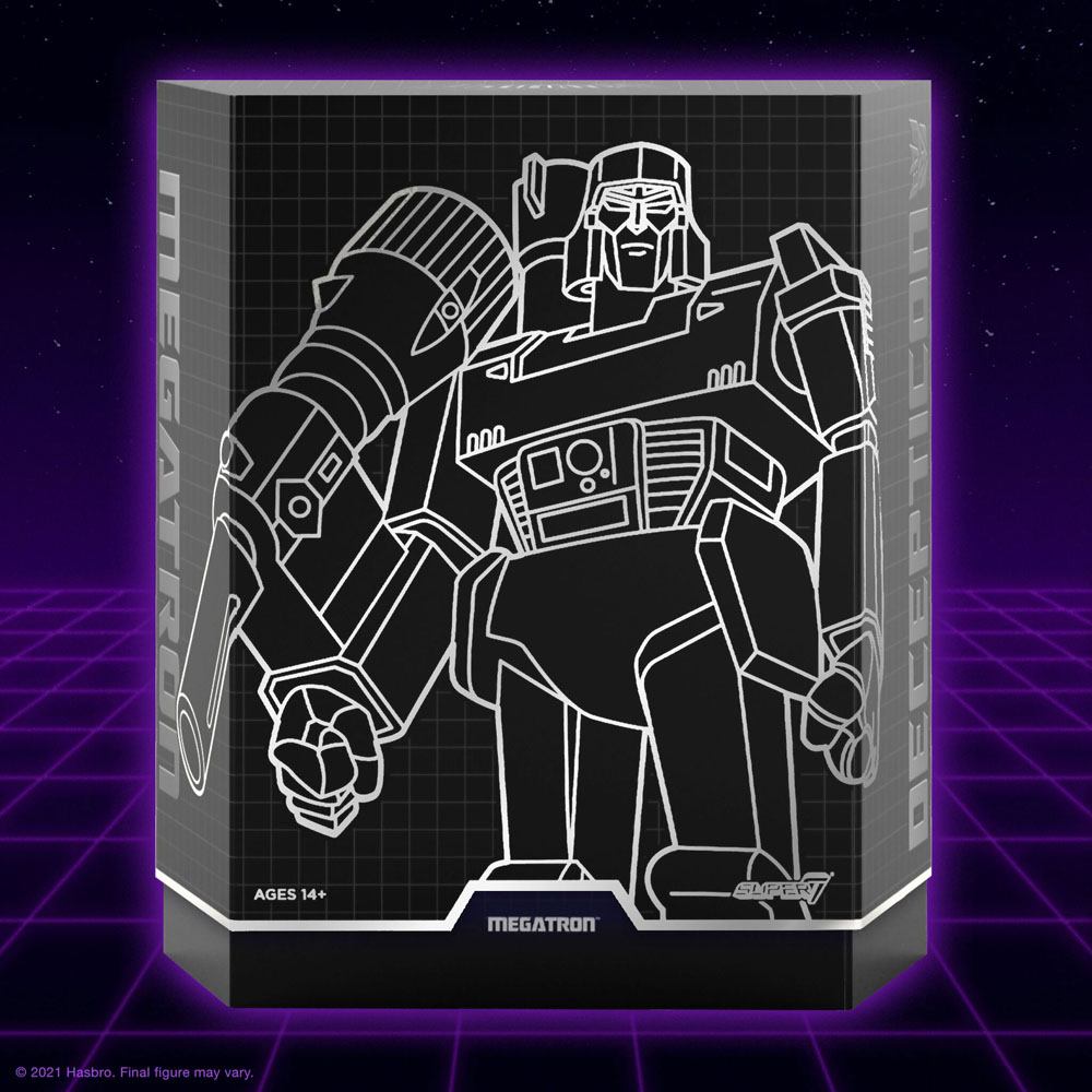 Transformers Ultimates Action Figure Megatron G1 Cartoon Super7