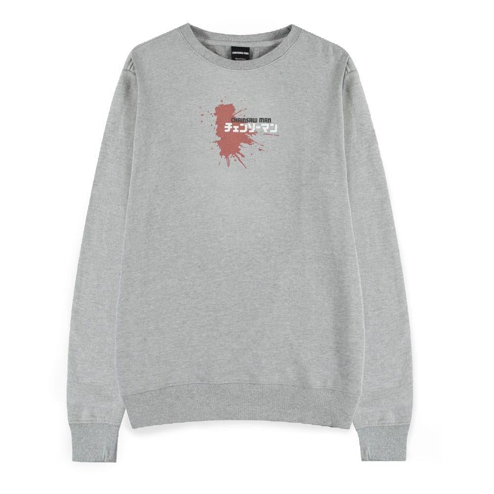 Chainsaw Man Sweater Power Grey Melange Size S Difuzed