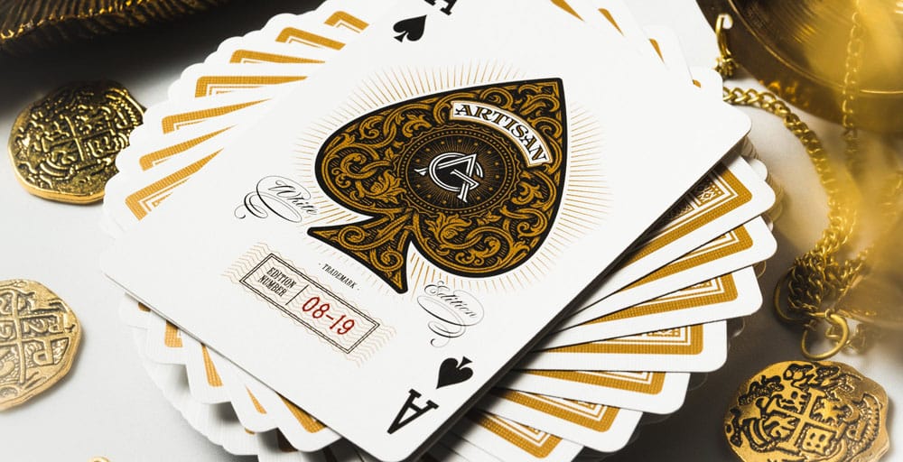 Artisan Playing Cards White Theory11