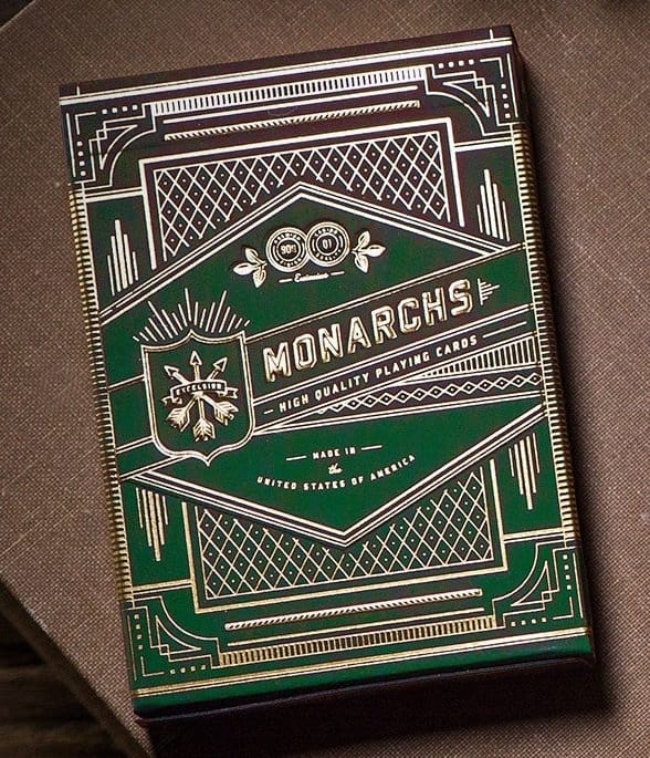 Theory 11 Playing Cards Monarch Green Theory11