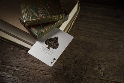 Theory 11 Playing Cards Monarch Green Theory11