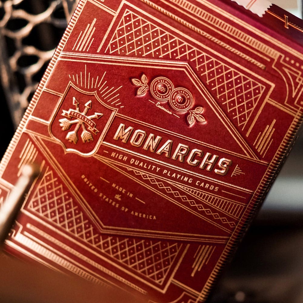 Monarchs Playing Cards Red Theory11