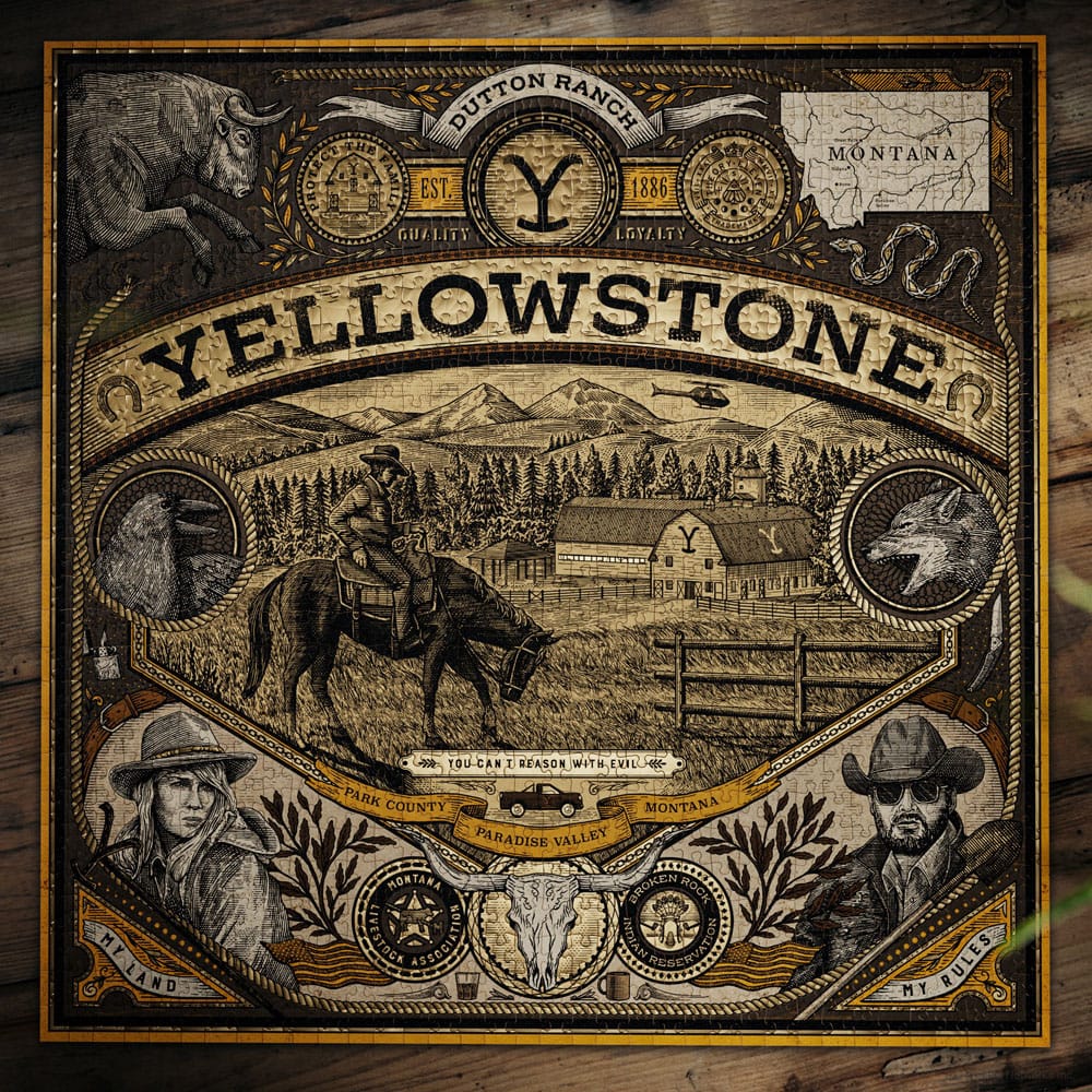 Yellowstone multi dimensional puzzle 1000 pieces Theory11