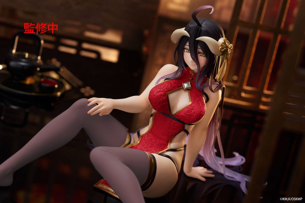 Overlord Desktop Cute Figure Albedo Chinese Dress Ver. Renewal Taito Prize