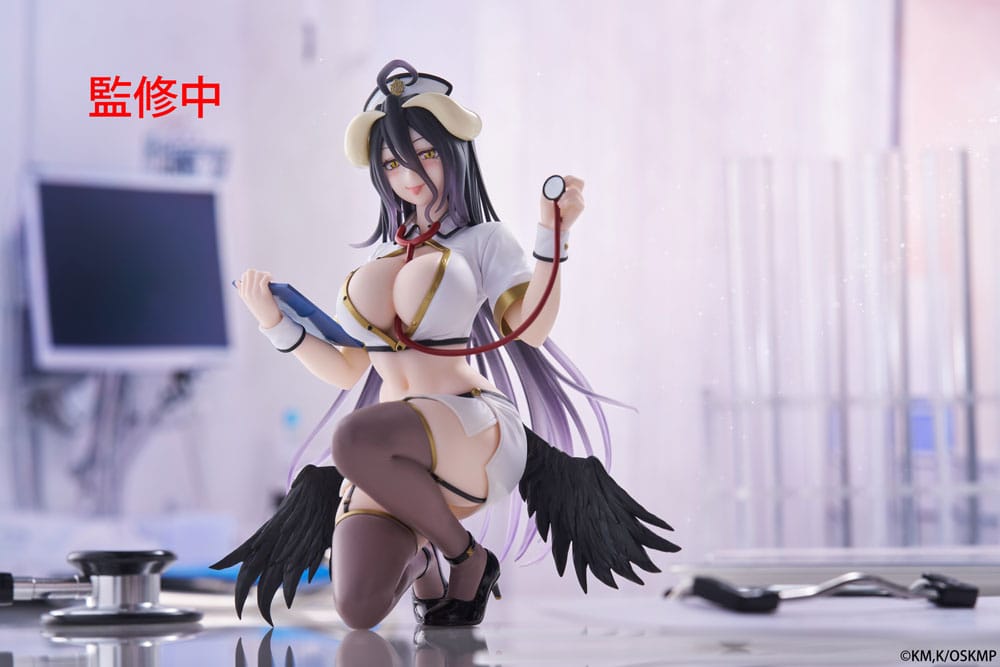 Overlord Desktop Cute Figure Albedo Nurse Ver. Renewal Taito Prize