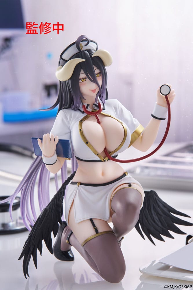 Overlord Desktop Cute Figure Albedo Nurse Ver. Renewal Taito Prize
