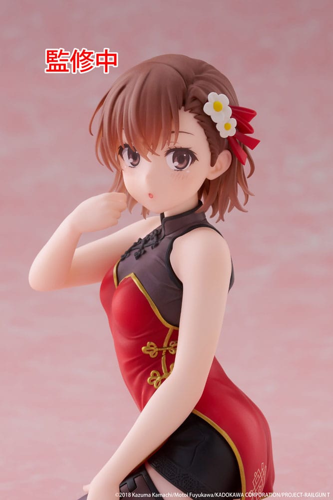 A Certain Scientific Railgun Desktop Cute Figure Mikoto Misaka Chinese Dress Ver. Taito Prize