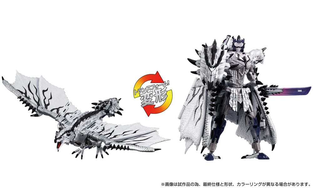 Transformers Team Up Series Action Figure Monster Hunter Silver Rathalos Prime Takara Tomy