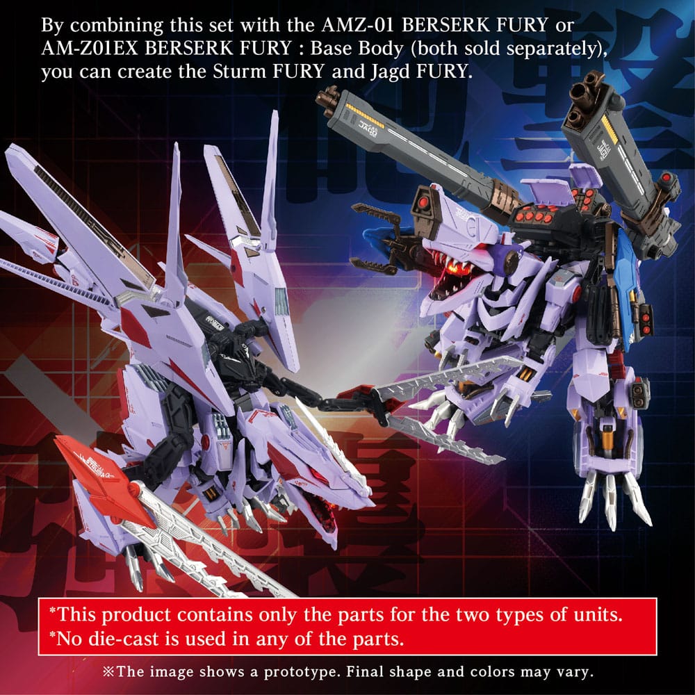 Zoids Model Kit Accesoory Set AM Z01CP Berserk Fury Sturm & Jagd Unit Takara Tomy