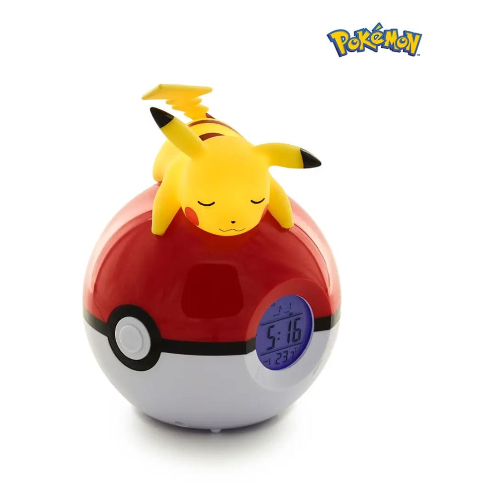 Pokémon Alarm Clock Pokeball with Light Pikachu Teknofun