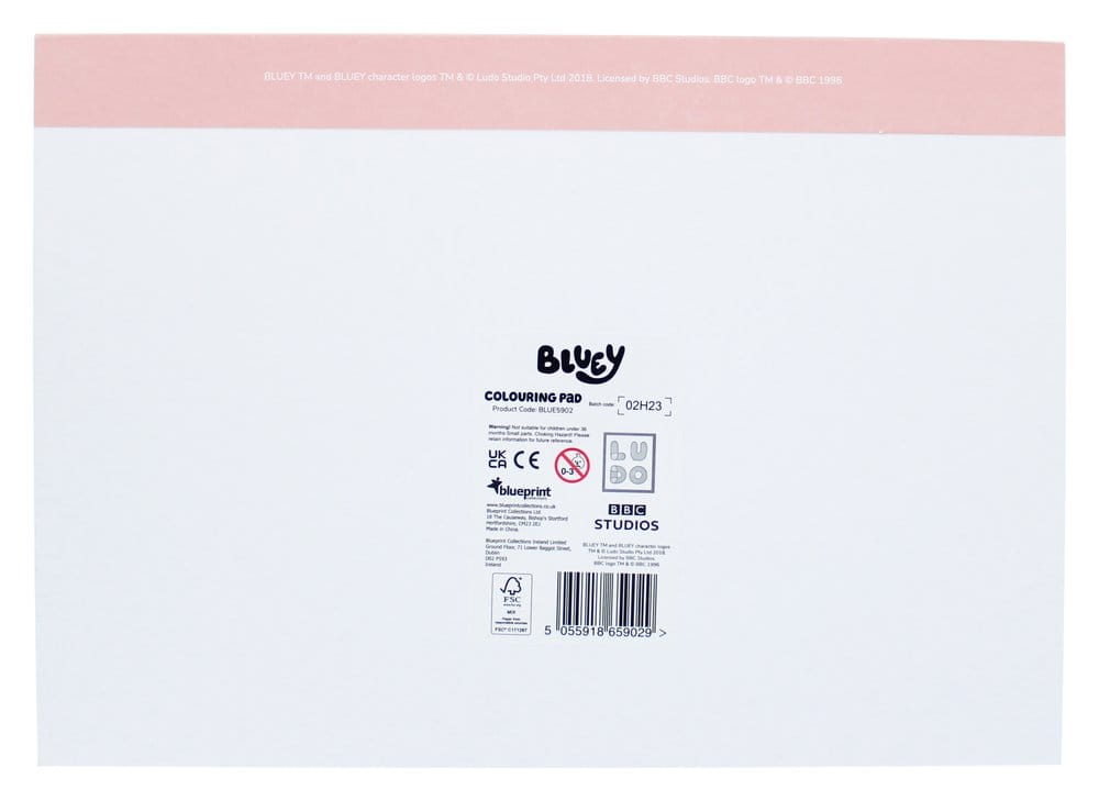 Bluey Colouring Book A4 & Sticker Set Thumbs Up