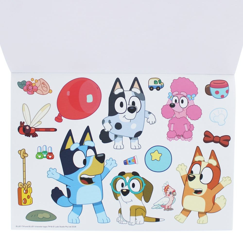Bluey Colouring Book A4 & Sticker Set Thumbs Up