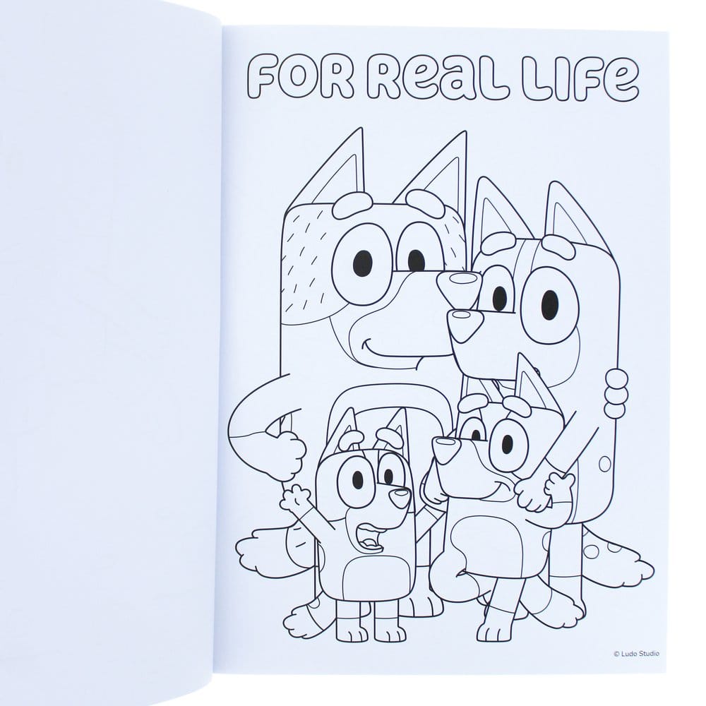 Bluey Colouring Book A4 & Sticker Set Thumbs Up
