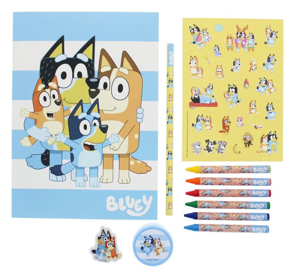 Bluey 11 Piece Stationery Set Thumbs Up