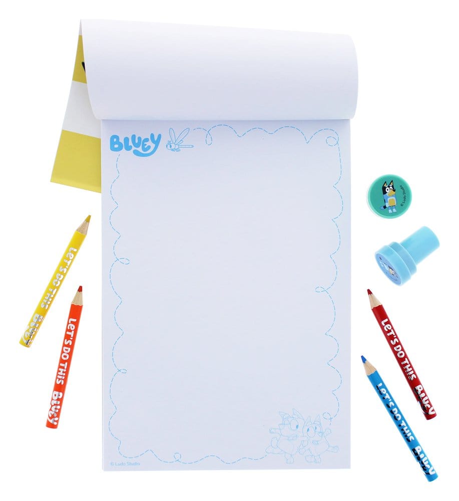Bluey 14 Piece Creative Colouring Set Thumbs Up